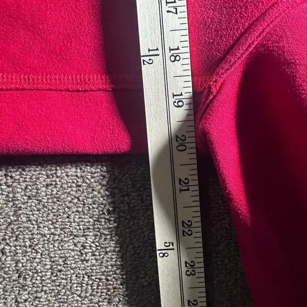 Abercrombie & Fitch Jacket Varsity Style Muscle Fit Button Up Red Men’s Medium - Picture 5 of 6